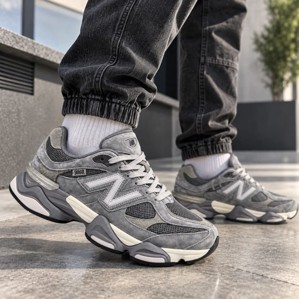 Мужские кроссовки New Balance 9060 Grey Suede