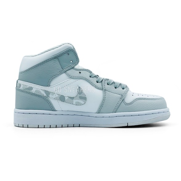 Унисекс кроссовки Nike Air Jordan 1 Military Grey/White