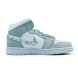 Унисекс кроссовки Nike Air Jordan 1 Military Grey/White