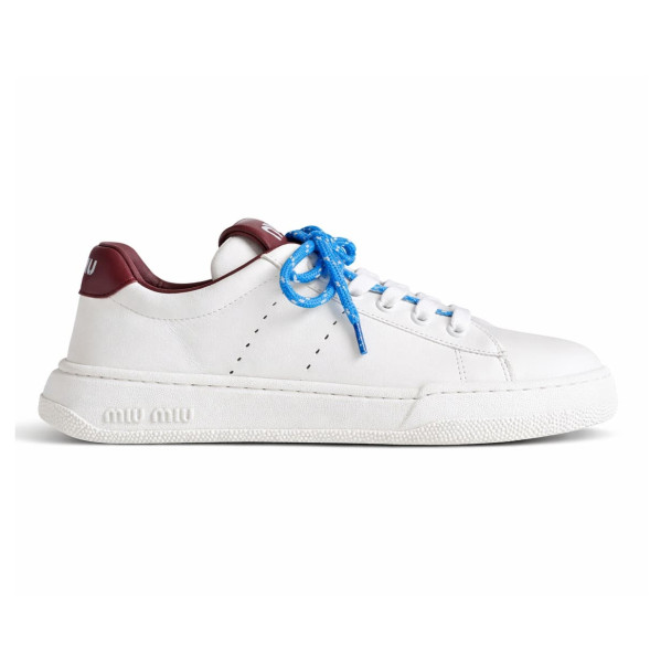 Женские кеды Miu Miu Leather Sneakers White