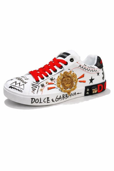 Унисекс кроссовки Dolce &amp; Gabbana Portofino 'Embroidery and Studs'