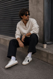 Golden Goose Deluxe Brand Navy/Black Star