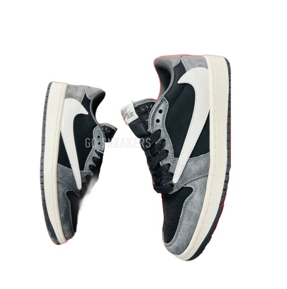 Мужские кроссовки Nike Air Jordan 1 Low OG SP x Travis Scott &amp; Fragment Grey/Black