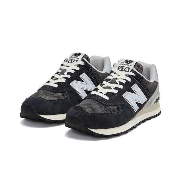 Мужские кроссовки New Balance 574 Suede/Textile Black/Grey