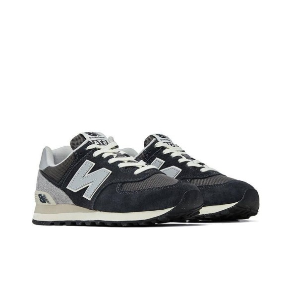 Мужские кроссовки New Balance 574 Suede/Textile Black/Grey