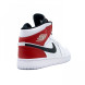 Женские кроссовки Nike Air Jordan 1 Mid White Black Gym Red