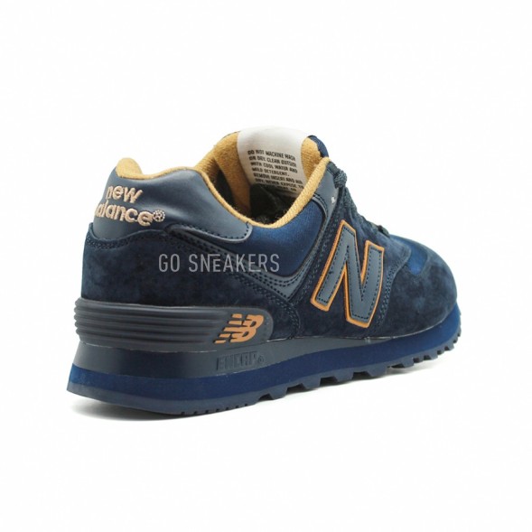 Женские кроссовки New Balance 574 Navy Gold