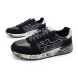Мужские кроссовки Premiata 483 Leather/Suede Black