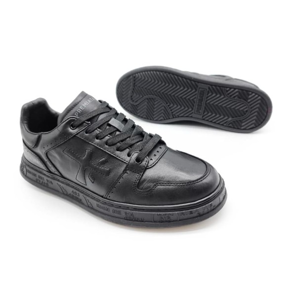 Мужские кроссовки Premiata Low Leather Full Black