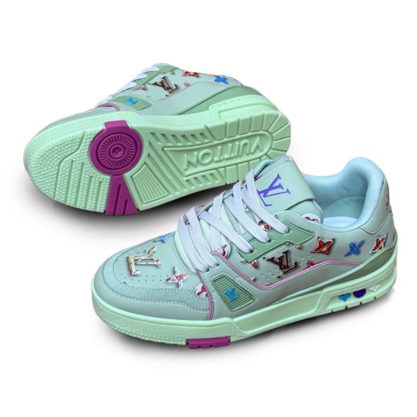 Женские кроссовки Louis Vuitton 2021s LV Trainer Limited Mint