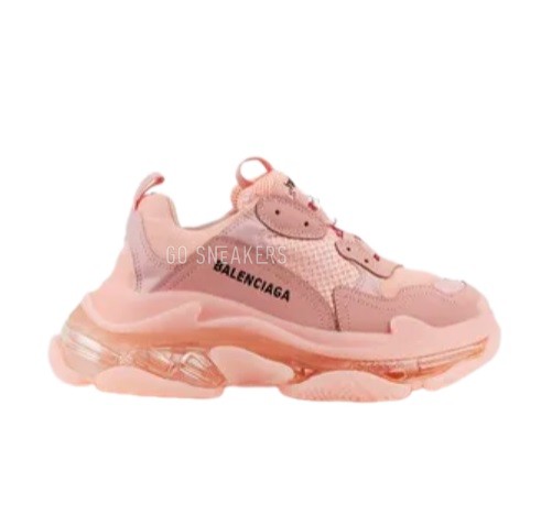 Женские кроссовки Balensiaga Triple S Transparent Pink