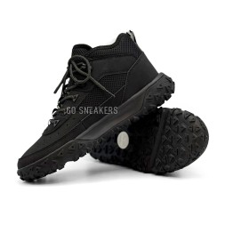 Timberland Greenstride Motion 6 Mid Fabric And Leather Waterproof Boots Black