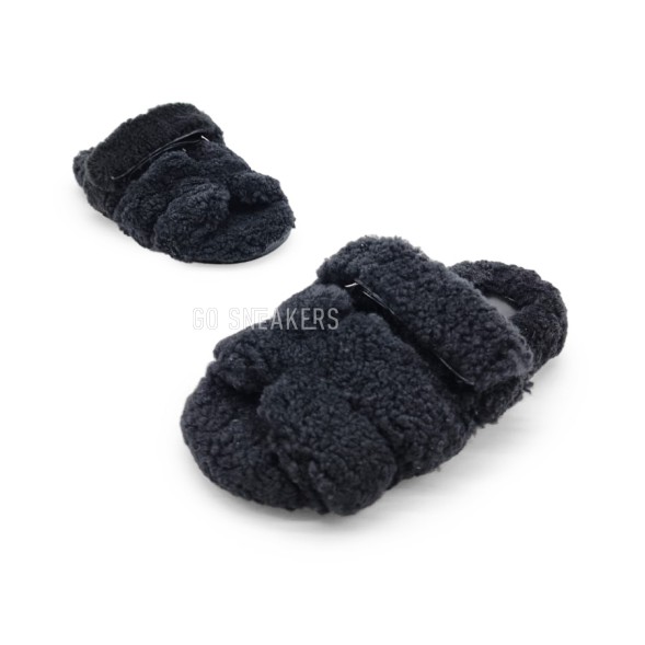 Женские сандалии Hermes Flip-flops Wool Black