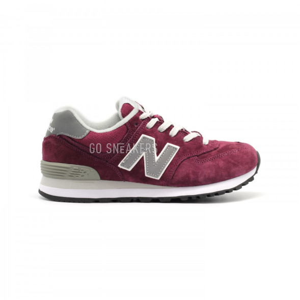 Женские кроссовки New Balance 574 Bordeux Grey