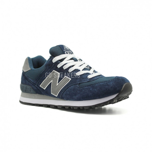 Женские кроссовки New Balance 574 Navy-Grey