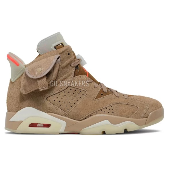 Унисекс кроссовки Travis Scott X Air Jordan 6 Retro British Khaki