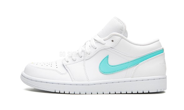 Унисекс кроссовки Nike Air Jordan 1 Low White Multi-Color Swoosh