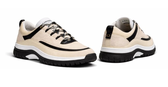 Женские кроссовки Chanel Calfskin Suede Beige