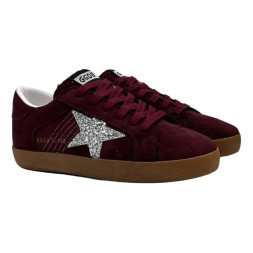 Golden Goose Super Star Suede Burgundy