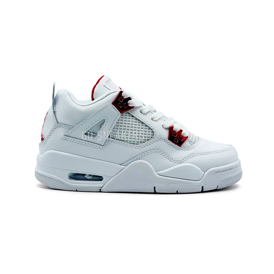 Air jordan 4 top retro white red
