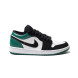 Унисекс кроссовки Nike Air Jordan 1 Low White Black Mystic Green