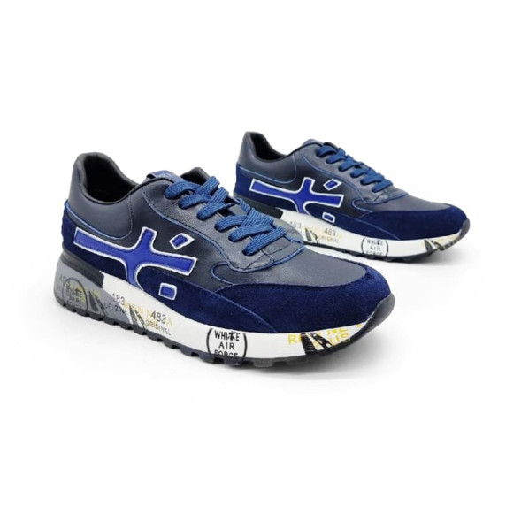Унисекс кроссовки Premiata 483 Leather/Suede Black/Navy