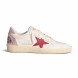 Женские кеды Golden Goose Ball Star White Red Star