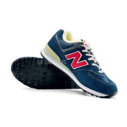 New Balance 574 Blue Pink White