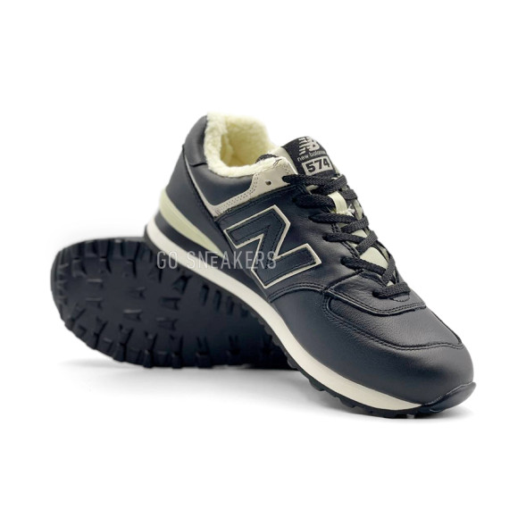 Унисекс кроссовки New Balance 574 Leather Black
