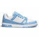 Женские кроссовки Louis Vuitton Trainer Maxi Skateboard Shoes Low-Top White/Blue