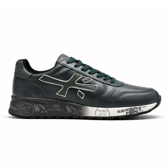 Унисекс кроссовки Premiata 483 Leather Black/Green