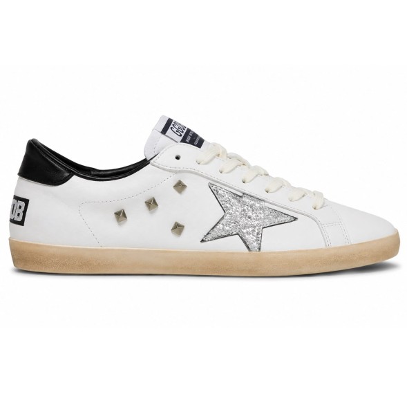 Унисекс кеды Golden Goose Ball Star Glitter White