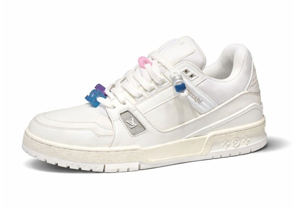 Женские кроссовки Louis Vuitton Trainer Maxi Skateboard Shoes Low-Top White