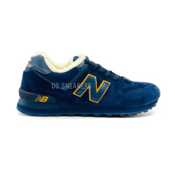 New Balance 574 Dark Blue Suede
