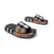 Женские шлепки Burberry Flip-flops White/Brown