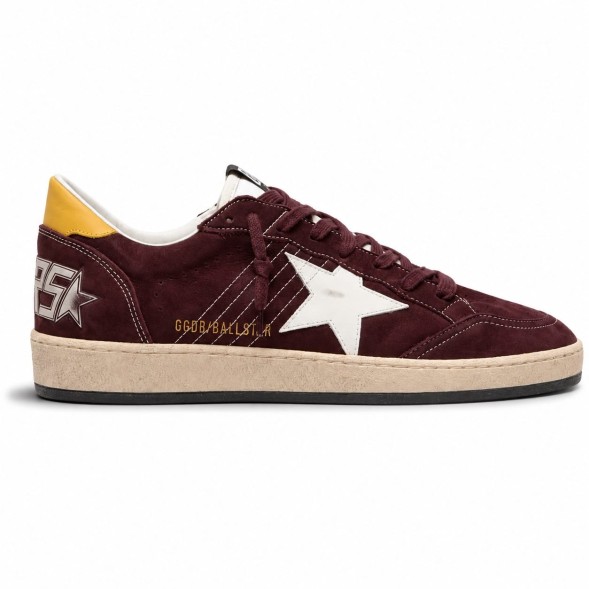 Унисекс кеды Golden Goose Ball Star in Chocolate Nubuk with Leather Star and Heel Tab