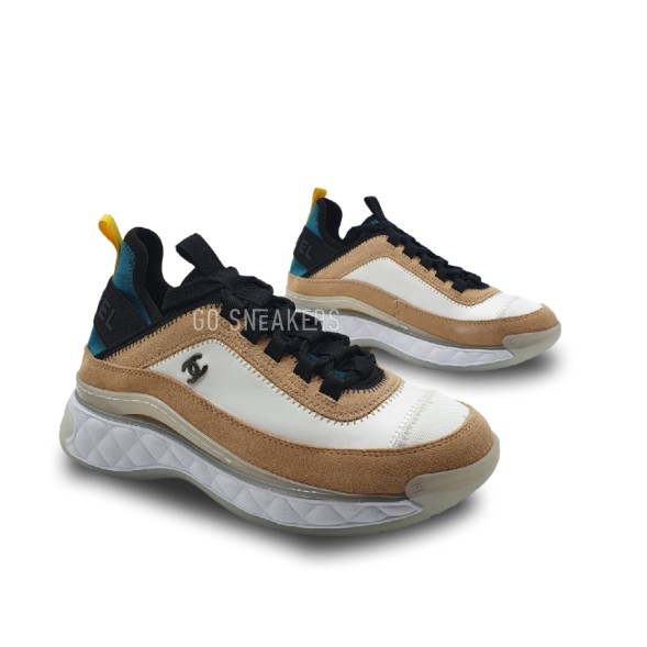 Женские кроссовки Chanel Yellow Calfskin