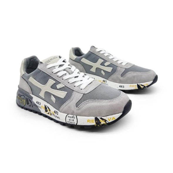 Унисекс кроссовки Premiata 483 Textile/Suede Air Grey