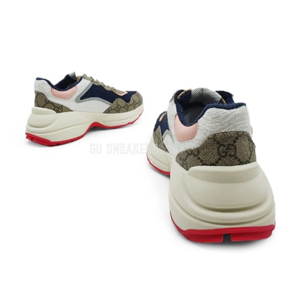 Унисекс кроссовки Gucci Rhyton White/Navy/Brown