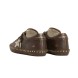 Женские кеды Golden Goose Superstar in Brown Leather with Cream Suede Star and Studs