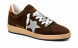 Женские кеды Golden Goose Ball-Star Brown Suede With Silver Glitter Star