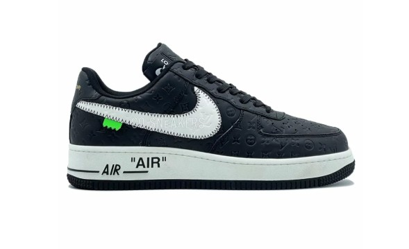 Унисекс кроссовки Louis Vuitton X Nike Air Force 1 Low Black