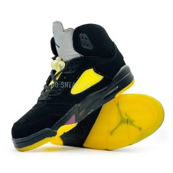 Nike Air Jordan 5 Man Black Yellow