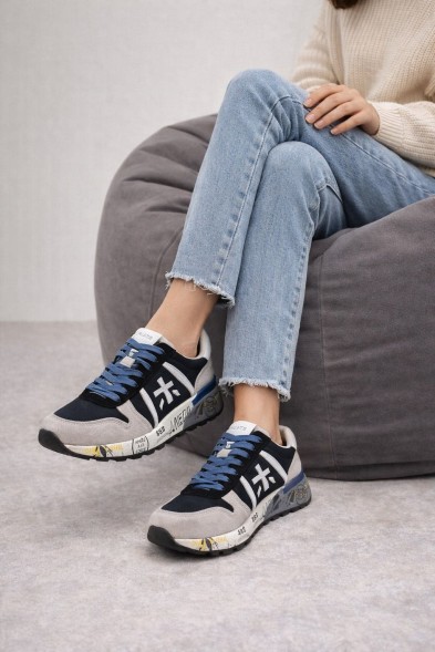 Унисекс кроссовки Premiata 483 Textile/Suede White/Black