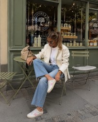 Golden Goose Ball Star Sabot in White Nappa with Old Rose Leather Star
