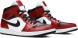 Унисекс кроссовки Nike Air Jordan 1 Mid &amp;#039;Chicago Black Toe&amp;#039;