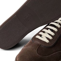 Brunello Cucinelli Suede Sneakers Brown