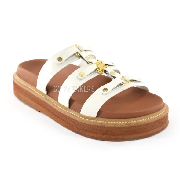 Женские шлепки Celine Spanking White