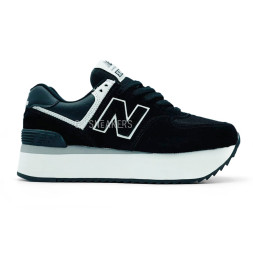 New Balance 574 Suede Black