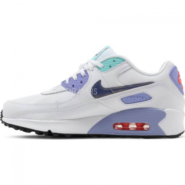 Унисекс кроссовки Nike Air Max 90 SE 2 GS White Dark Purple Dust